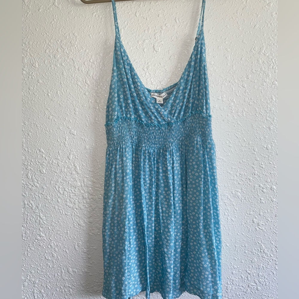 Aeropostale Light Blue Floral Dress